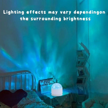 16 Colors Remote Control ！Ocean Wave Projector Light + 3D Water Ripple Effect！ Remote | Perfect Gift for Couples & Kids ​